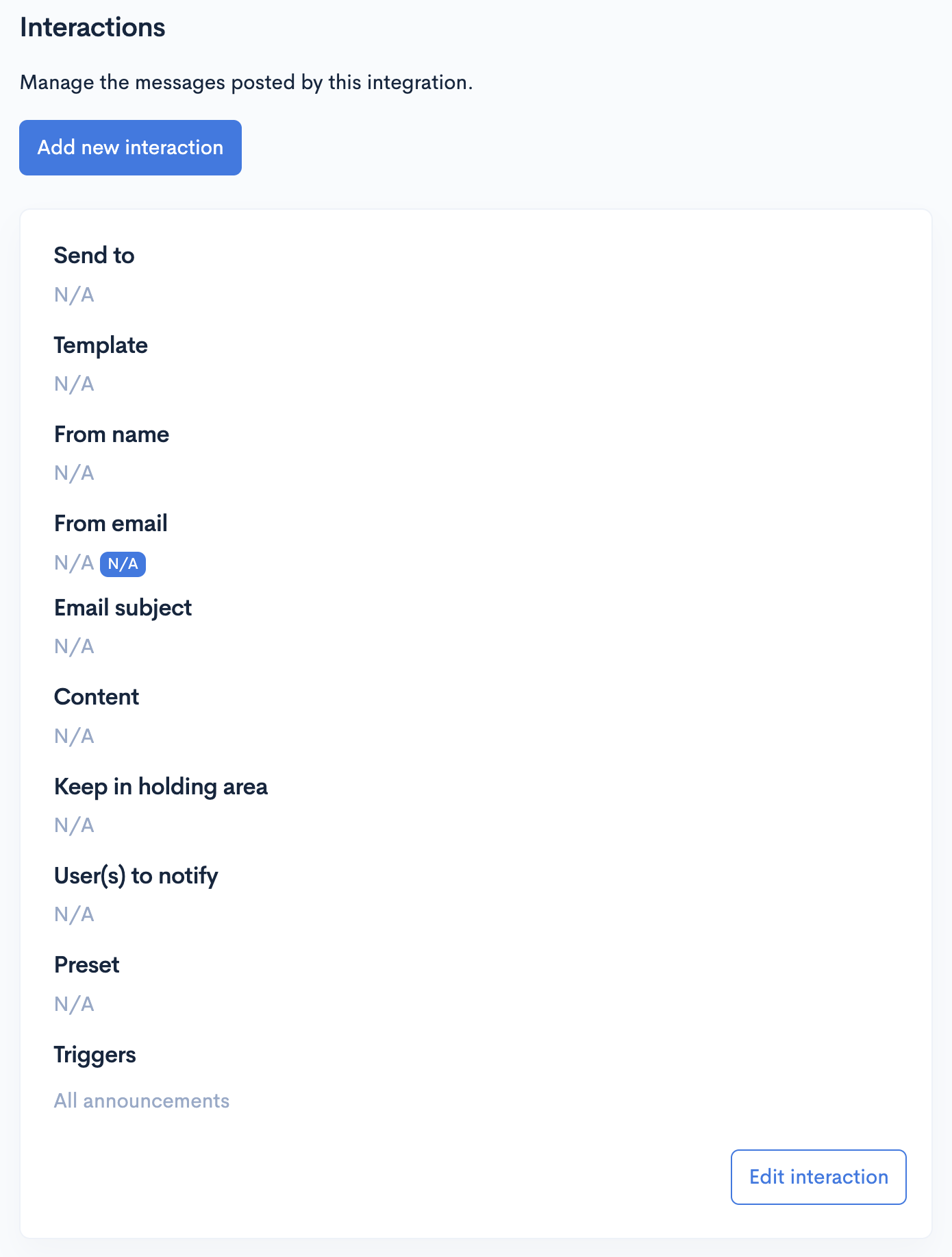 Share Link New MailChimp Interaction