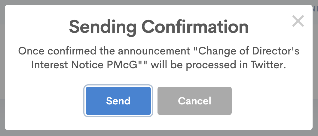 Share Link Sending Confirmation Share Link Sending Confirmation