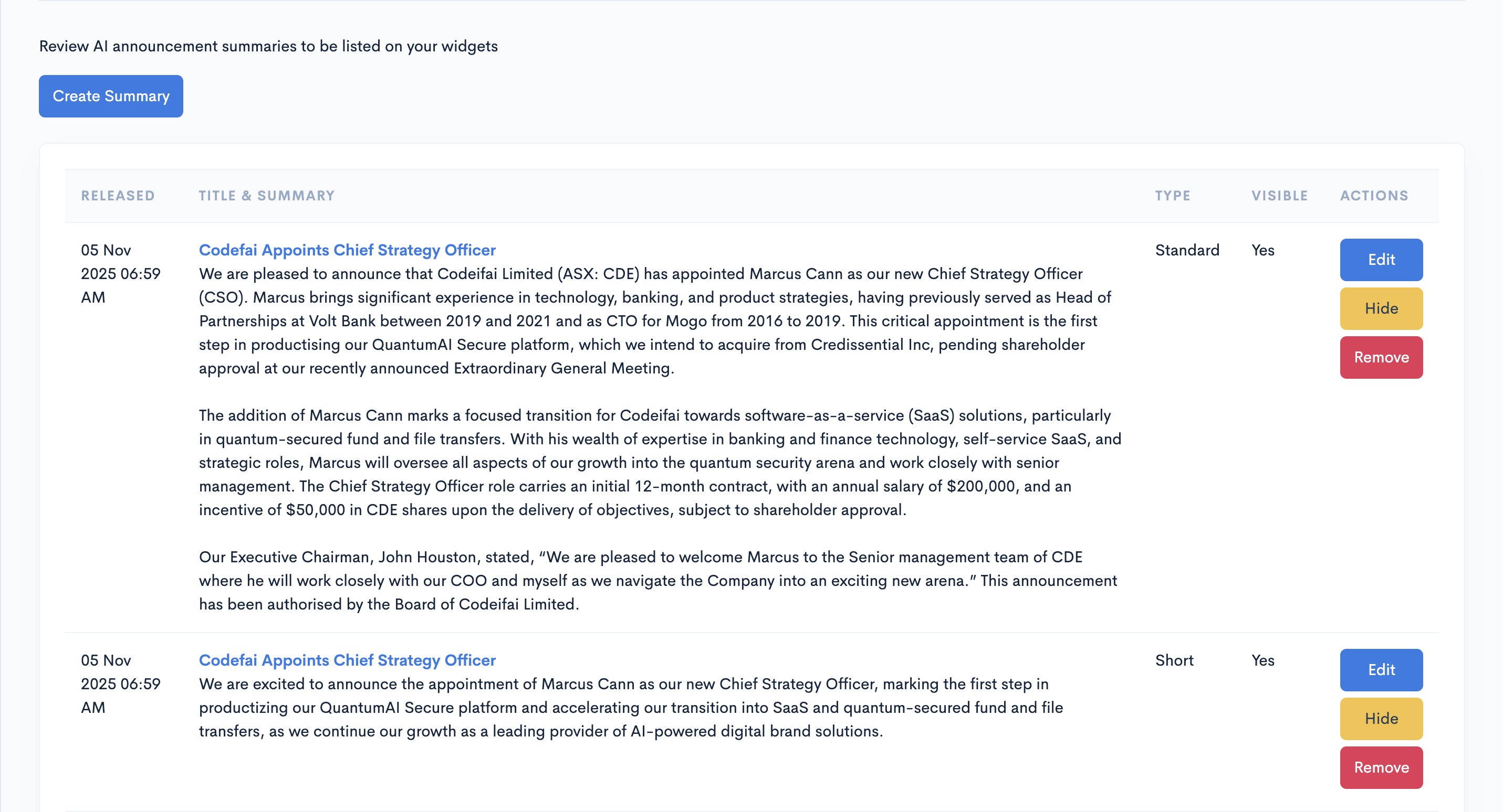 Share Link Summaries Share Link Summaries